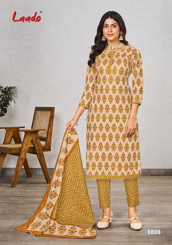 Laado Vol 68 Cotton Printed Dress Material Catalog
